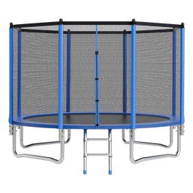 VEVOR Outdoor Trampoline, 12FT Round Recreational Trampoline with Enclosure Net, ASTM Approved, Heavy Duty Trampolines, Max 400 lbs Weight Capaci